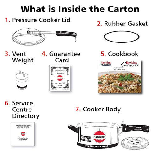 Hawkins Induction Hevibase 3.5 L Induction Bottom Pressure Cooker (Aluminium)