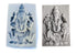 Hindu god Ganesha Lotus Sitting Hindu Festive Idol Sculpture Decoration Worship Silicone Pattern Moulds 500GMS
