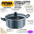 Hawkins Futura Hard Anodized Stewpot 24 cm Diameter 5 L with Lid (AST50G)
