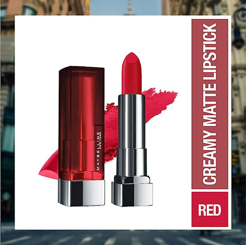 Maybelline Creamy Matte Lipstick / 647 Dare to be Red
