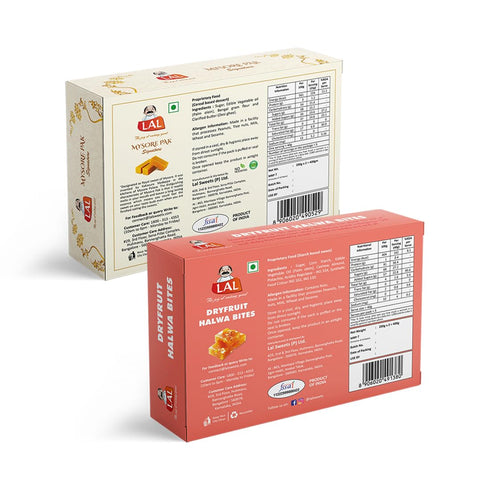 Lal Sweets Mysore Pak and Dryfruits Halwabites