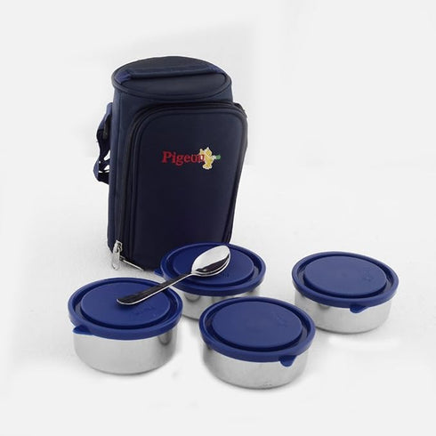 Pigeon Classmate 4 Box Stainless Steel Lunch Box Set Lunch Carrier