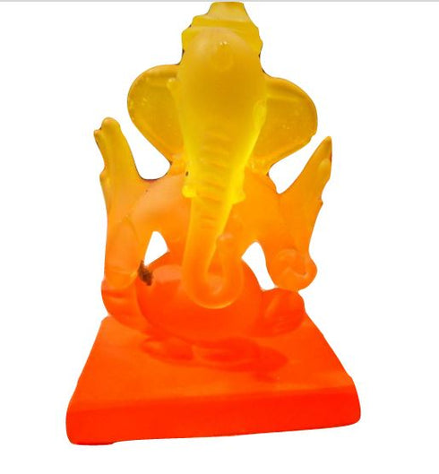 Yellow with orange statue for car decor