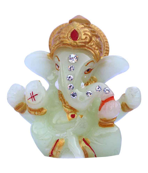 Decorated Lord Ganapathi Statue For Car Decor