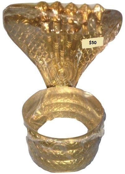 Panchamuki Nag Brass Statue