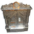 Silver Coated Satya Narayana Vrata Mandir With Doors