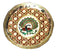 Meenakari Peacock Design Work Plate