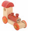 Handmade Red Wooden Kondapalli Engine Showpiece