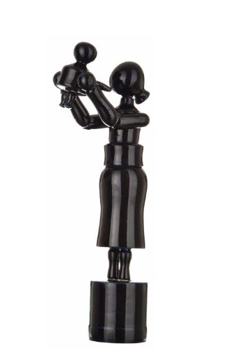 Handmade Kondapalli Mother Child Statue Decorative Piece