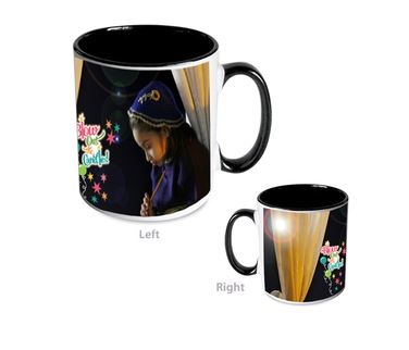 Color Inside Black Mug - Personalized Mug - 1500gms