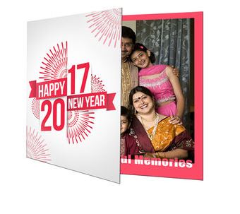 Personalized Happy New Year Greeting Card - 6x8 - 200gms