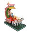 Kondapalli Puniki Wooden MultiColor Showpiece Krishna & Partha/Arjuna On Chariot During Kurukshetra