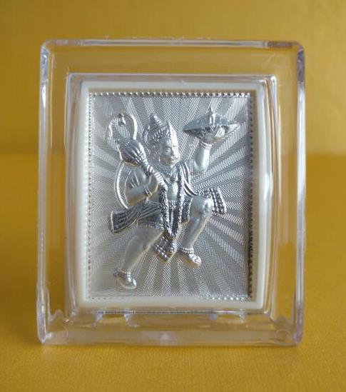 Hanuman Silver Coiled Mini Stand Frame