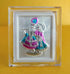 Radha Krishna Silver Coiled With Enamel Paint Mini Stand Frame