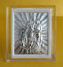 Radha Krishna With A Cow Silver Coiled Mini Stand Frame