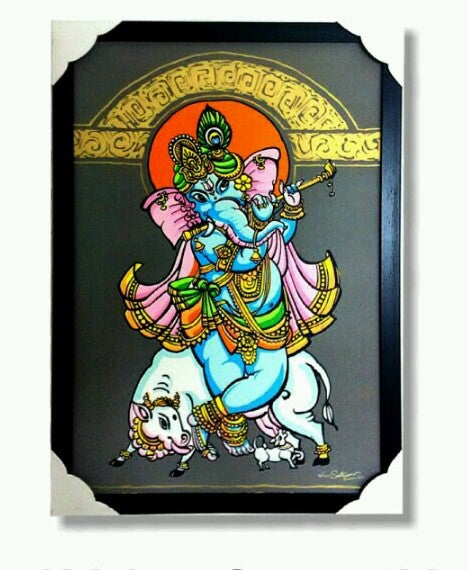 Krishna Ganapathi Screen Printing Frame
