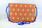 Rajasthan Ethnic Handmade Cotton Blue With Orange Sling Bag
