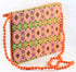 Rajasthan Ethnic Handmade Cotton Orange Floral Design Sling Bag