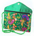 Rajasthan Ethnic Handmade Cotton Dark Green Floral Design Sling Bag