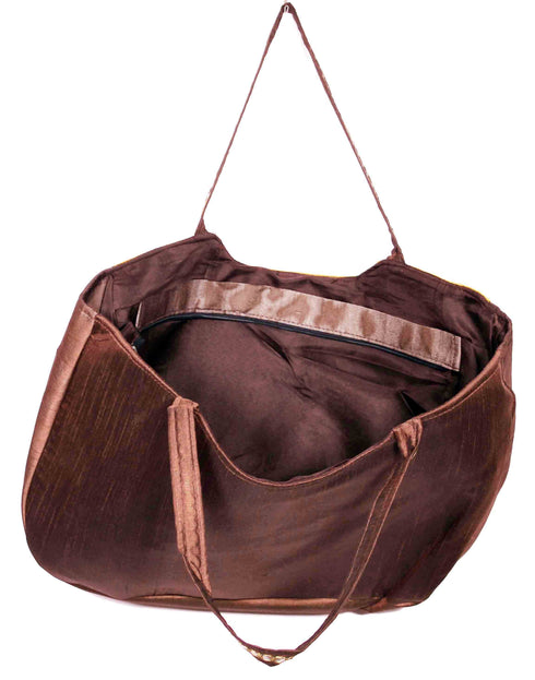 Brown Elephant Design Matka Bag