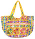 Yellow Floral Design Matka Bag