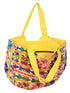 Yellow Floral Design Matka Bag