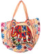 Cream Elephant Design Matka Bag