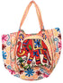 Cream Elephant Design Matka Bag