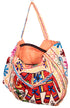 Cream Elephant Design Matka Bag