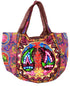 Chocolate Color Floral Design Matka Bag