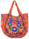 Orange Floral Design Matka Bag