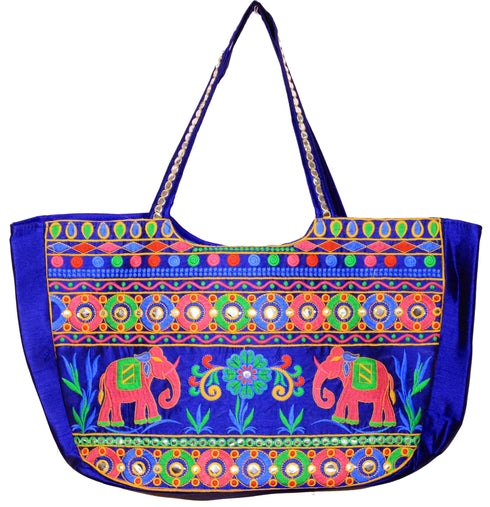 Blue Elephant Design Matka Bag