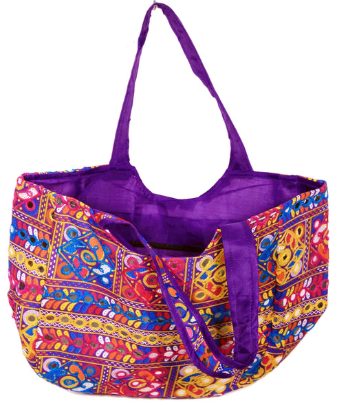 Violet Floral Design Matka Bag