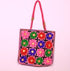 Blue Pink Green Multi Color Elephant Hand Made Shoulder Bag