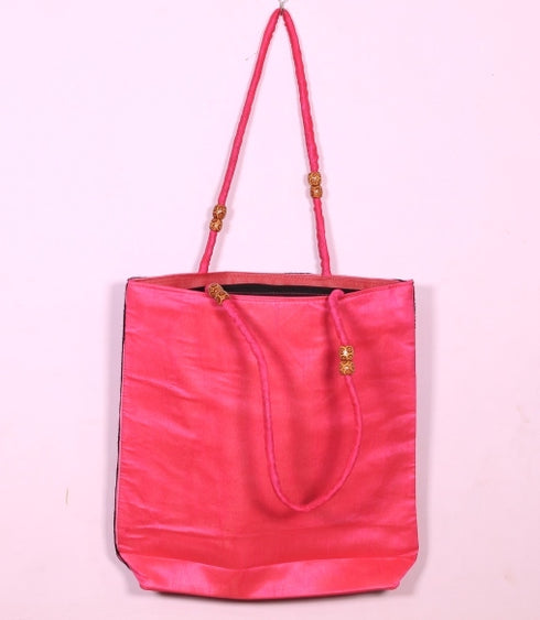 Blue Pink Green Multi Color Elephant Hand Made Shoulder Bag