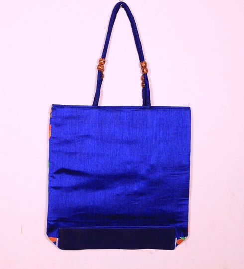 Sea Blue Green Multi Color Elephant Hand Made Shoulder Bag