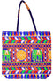 Blue Red Multi Color Elephant Hand Made Shoulder Bag