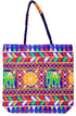 Blue Red Multi Color Elephant Hand Made Shoulder Bag