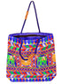 Blue Red Multi Color Elephant Hand Made Shoulder Bag