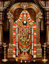 Ethnic Curved Venkateshwara Swamy Pigment Printing