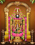 Sri Lord Venkateshwara Swamy With Lakshmi Devi Pigment Printing
