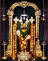 Venkateshwara Swamy With Tulasi Mala Pigment Printing