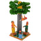 Puniki Wooden Man Climbing Palm Tree Kondapalli Multicolor Showpiece