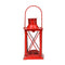 Red Colored Ancient Design Iron Lantern Metal Wall Hanging Lanterns Cross Square