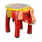 Wooden Rajasthani Handicrafts Decorative Elephant Stool, Home Decor (37 cm x 27 cm x 30 cm)
