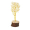 Wooden Quartz Crystals Stone Tree (11 cm x 7 cm x 20 cm, White)
