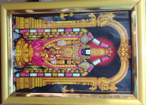 Lord Balaji With Laxmi Picture Frame