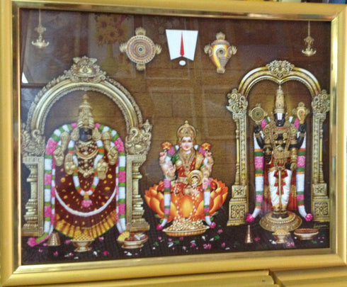 Venkateshwara Swami And Laxmi Photo Frame