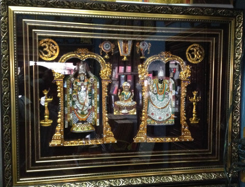 Venkateshwara Swami Picture Frame Show Piece