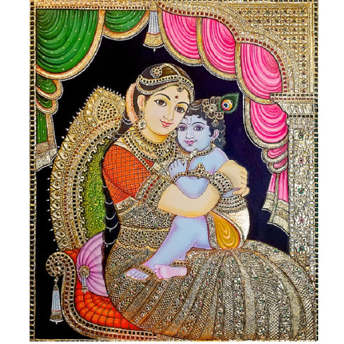 Yashoda Kannan Tanjore Painting